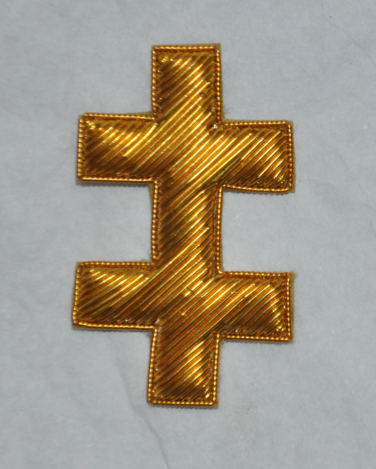 Knights Templar - Great Seneschal - Cap Badge - Embroidered - Click Image to Close